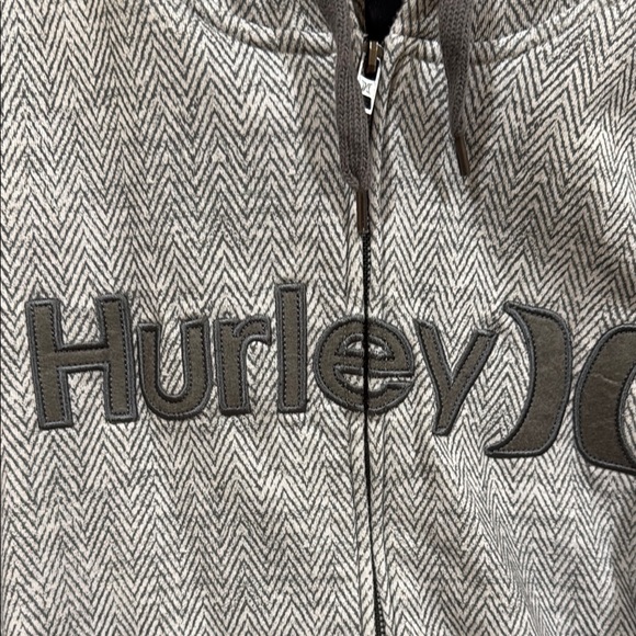 Hurley Gray Zip-Up Hoodie - Picture 3 of 4